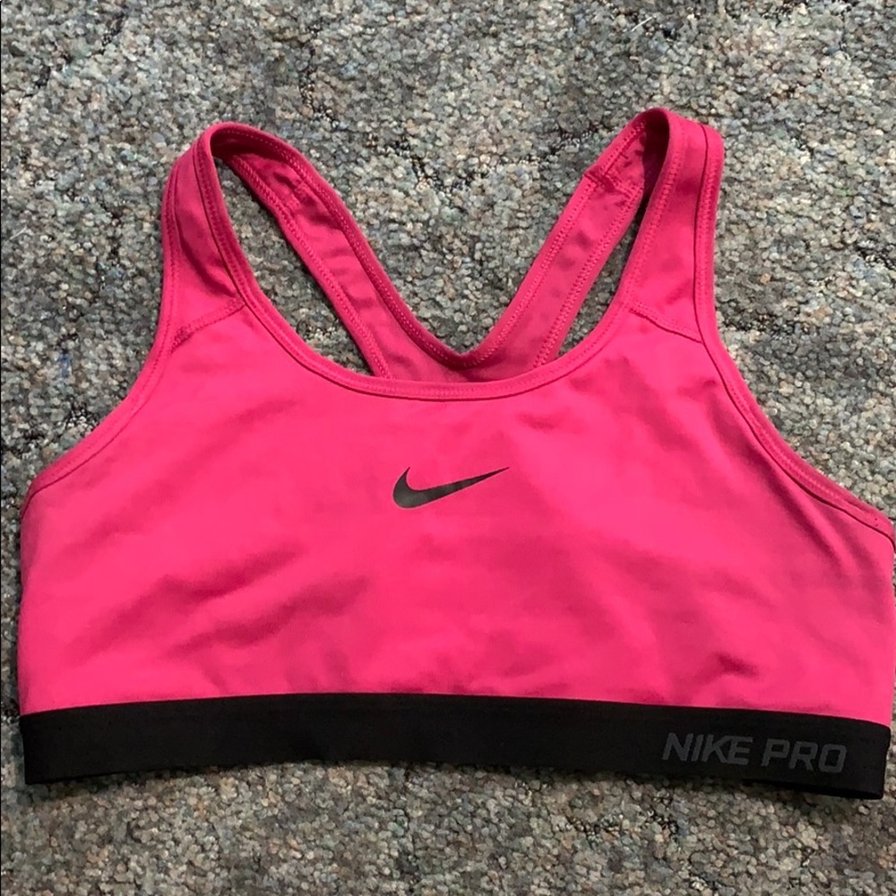 Unpadded Pink Nike Sports bra